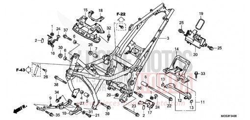 CARROZZERIA TELAIO NC700XDD di 2013